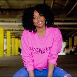 Bright Pink Generation Femme Sweatshirt